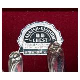 Vintage 1847 Rogers Bros Silverplate Flatware Set – “Daffodil” Pattern, Service for 8 with Case