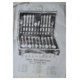 Vintage 1847 Rogers Bros Silverplate Flatware Set – “Daffodil” Pattern, Service for 8 with Case