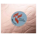 Gregorian Large Copper Serving Tray – 18" Diameter