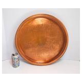 Gregorian Large Copper Serving Tray – 18" Diameter