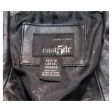 East 5th Women’s Leather Jacket – Black, Petite Large