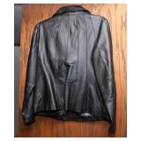 East 5th Women’s Leather Jacket – Black, Petite Large