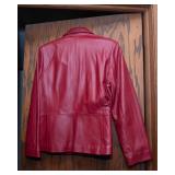 Apt. 9 Red Lambskin Leather Jacket – Size Medium