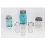 Collection of Vintage Ball Jars and Other Canning Jars