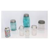 Collection of Vintage Ball Jars and Other Canning Jars