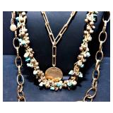 Set of 4 Gold-Tone Necklaces