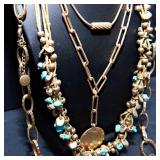 Set of 4 Gold-Tone Necklaces