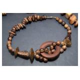 Set of 5 Chunky Wooden Necklaces