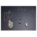 Set of 3 Animal Necklaces – Cat, Rat, and Horse