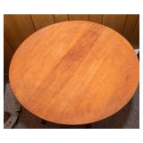 Circular Wooden Side Table – 24" Diameter x 28.5" Tall
