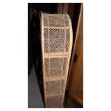 Rattan/Wicker Shelf with Curved Top – 65.5" H x 27" W x 13.25" D
