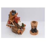 Vintage Christian Ulbricht and Old World Christmas Incense Smokers