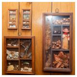 Set of 3 Mini Trinket Collection Wall Hangings