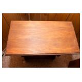 Wooden Side Table with Two Shelves – 22" W x 12" D x 25.5" H