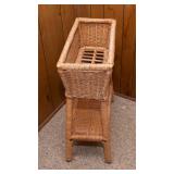 Wicker Planter – 22.5" W x 10" D x 28" T