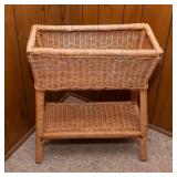 Wicker Planter – 22.5" W x 10" D x 28" T