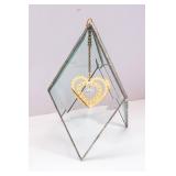 Two Sun Catchers and Two Stone Eggs on Stands