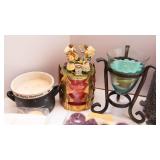 Assortment of Candles and Candle Holders – Includes Vintage Claire Burke Items