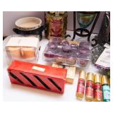 Assortment of Candles and Candle Holders – Includes Vintage Claire Burke Items