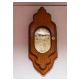 Vintage Wooden Clock – “Time to Fly” – 17.5" T x 7.5" W