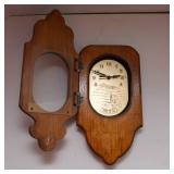 Vintage Wooden Clock – “Time to Fly” – 17.5" T x 7.5" W