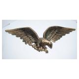 Large Brass Eagle Wall Hanging – 30" W x 10" T