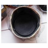 Set of 2 Vintage Hats with Black Netting Veils