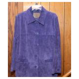 St. John’s Bay Purple Suede Jacket – Petite Medium