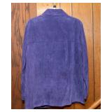 St. John’s Bay Purple Suede Jacket – Petite Medium