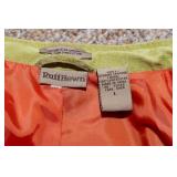 Vintage Ruff-Hewn Green Suede Jacket with Orange Lining – Size Large