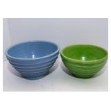 Set of 5 Stoneware Pieces – Blues and Green