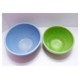 Set of 5 Stoneware Pieces – Blues and Green
