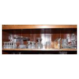 Row of Intricate Clear Cut Glassware #1 – Perfect for Entertaining or Displaying