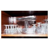 Row of Intricate Clear Cut Glassware #1 – Perfect for Entertaining or Displaying