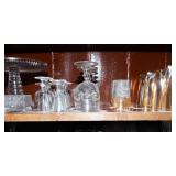 Row of Intricate Clear Cut Glassware #1 – Perfect for Entertaining or Displaying