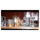 Row of Intricate Clear Cut Glassware #1 – Perfect for Entertaining or Displaying