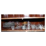 Row of Intricate Clear Cut Glassware #3 – Perfect for Entertaining or Displaying