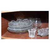 Row of Intricate Clear Cut Glassware #3 – Perfect for Entertaining or Displaying