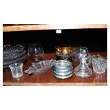 Row of Intricate Clear Cut Glassware #3 – Perfect for Entertaining or Displaying