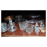 Row of Intricate Clear Cut Glassware #3 – Perfect for Entertaining or Displaying