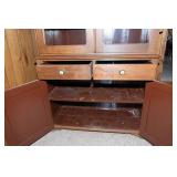 Antique Wooden Hutch – 76" Tall