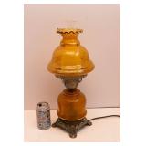 Vintage-Style Small Table Lamp – Oil Lamp Design, 20" Tall