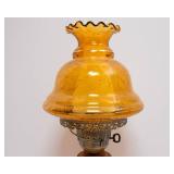 Vintage-Style Small Table Lamp – Oil Lamp Design, 20" Tall