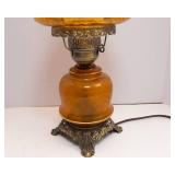 Vintage-Style Small Table Lamp – Oil Lamp Design, 20" Tall