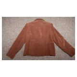 Relativity Brown Suede Leather Jacket – Petite Large