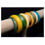 Set of 8 Plastic Bangles – Possibly Bakelite