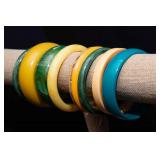 Set of 8 Plastic Bangles – Possibly Bakelite