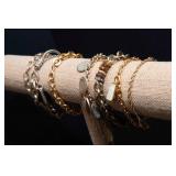 Set of 6 Gold-Tone Bracelets