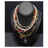 Set of 6 Colorful Necklaces