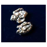 Iridescent Rhinestone Bracelet & Matching Clip-On Earrings